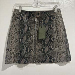 LENA OBA LEATHER SKIRT